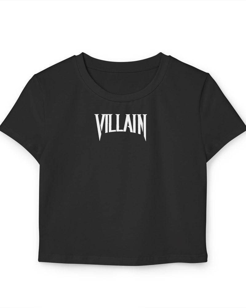 Black Villain Baby Tee